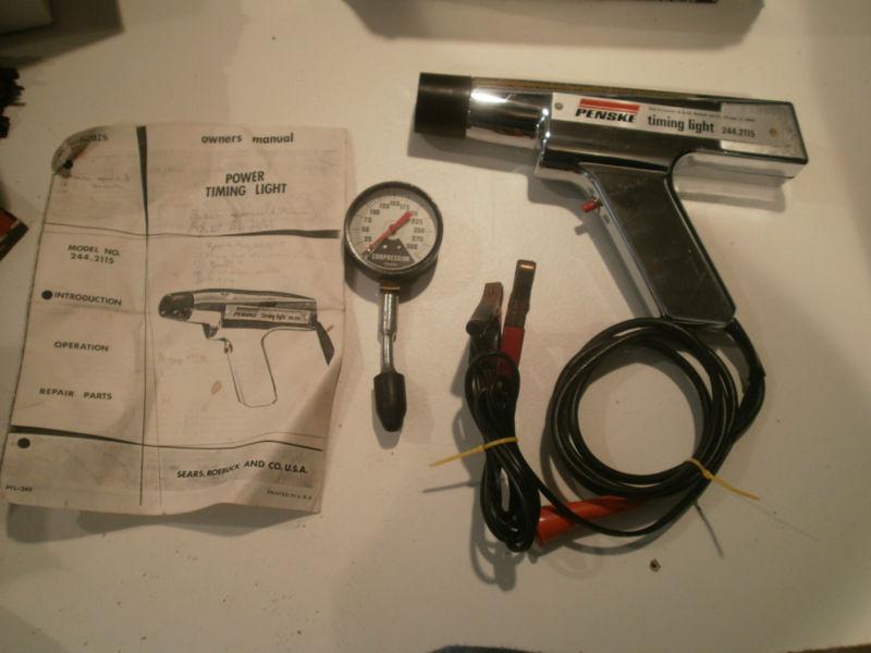 Penske timing light 'like new' condition and compresion gauge