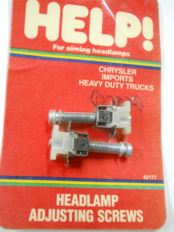 Help 42177 headlight adjusting screws 1968-1971 dodge & plymouth