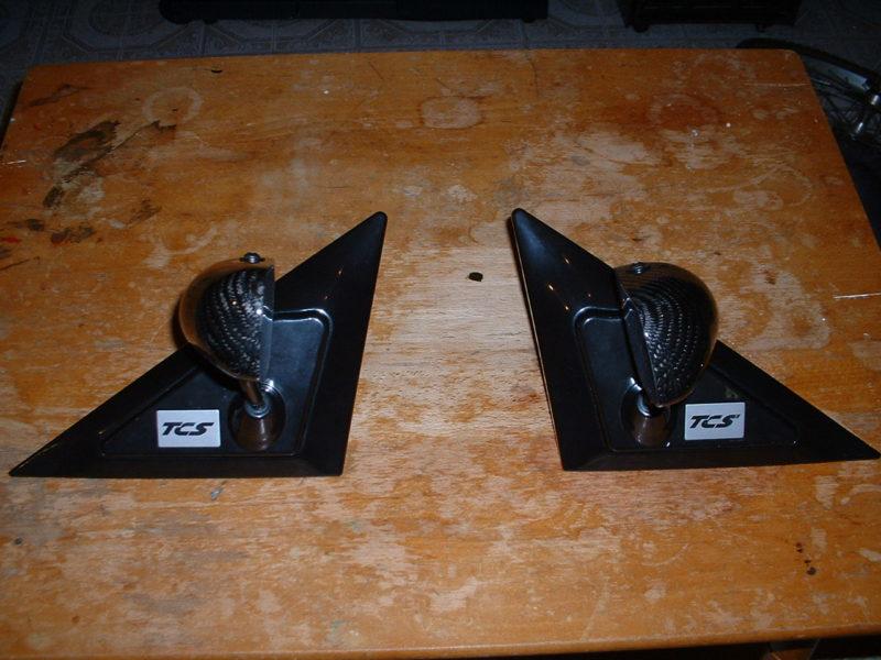 97-01 honda prelude carbon fiber racing mirrors (f1 style)