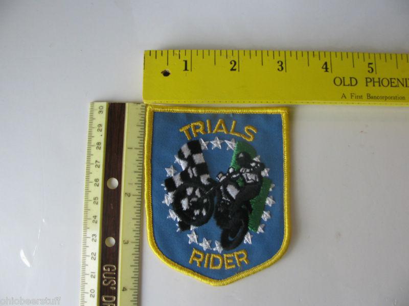 Trials rider patch,ama,superbikes,track,street bike,motorcycle,daytona