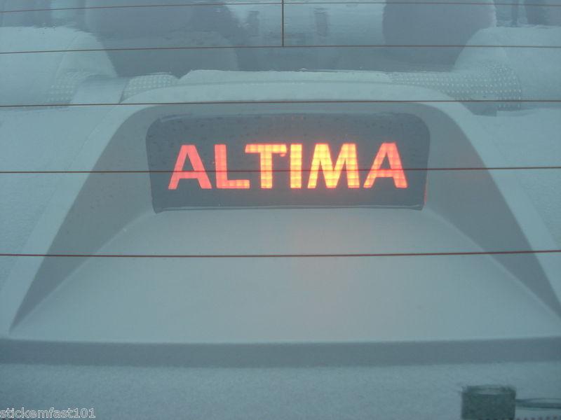 Nissan altima rear window 3rd brake light decal overlay 02 03 04 05 06