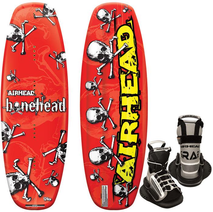 Kwik tek airhead bonehead ii youth wakeboard with grip binding ahw-1015