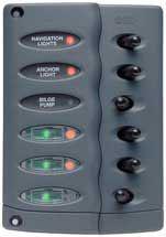 Bep marine 6way waterproof switch panel csp6-f