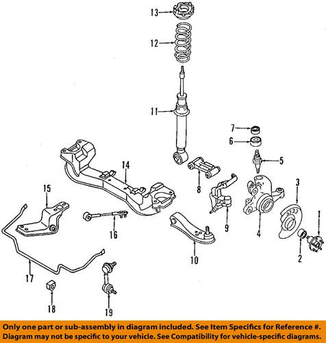 Nissan oem 5450037p00 control arm/suspension control arm