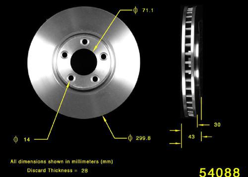 Bendix prt5270 front brake rotor/disc-disc brake rotor