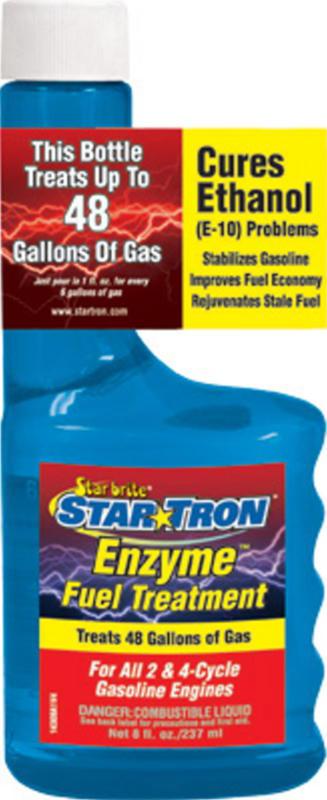 Star brite star tron enzyme fuel treatment motorcycle atv gas additive (8 oz)