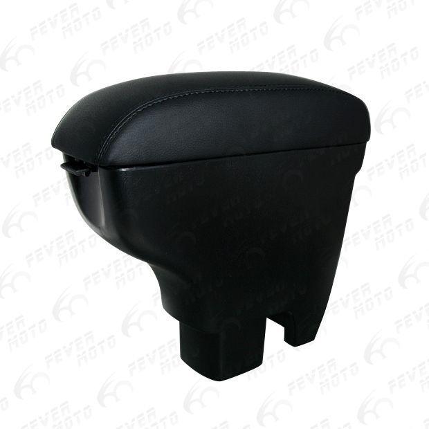 Black leatherette armrest center console storage box for suzuki swift 04-10