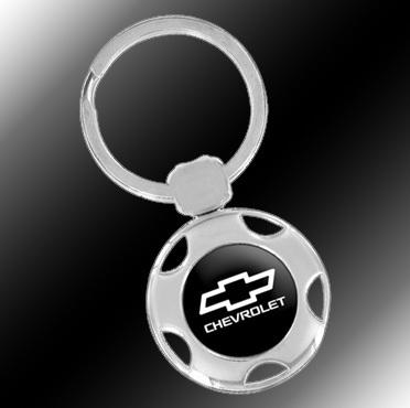 *chevy®* key chain fob holder ring *chrome*