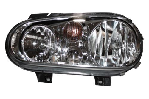 Tyc 20-6474-90 1999 volkswagen golf left replacement headlight assembly