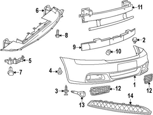 Chrysler 68081883ad genuine oem factory original side retainer