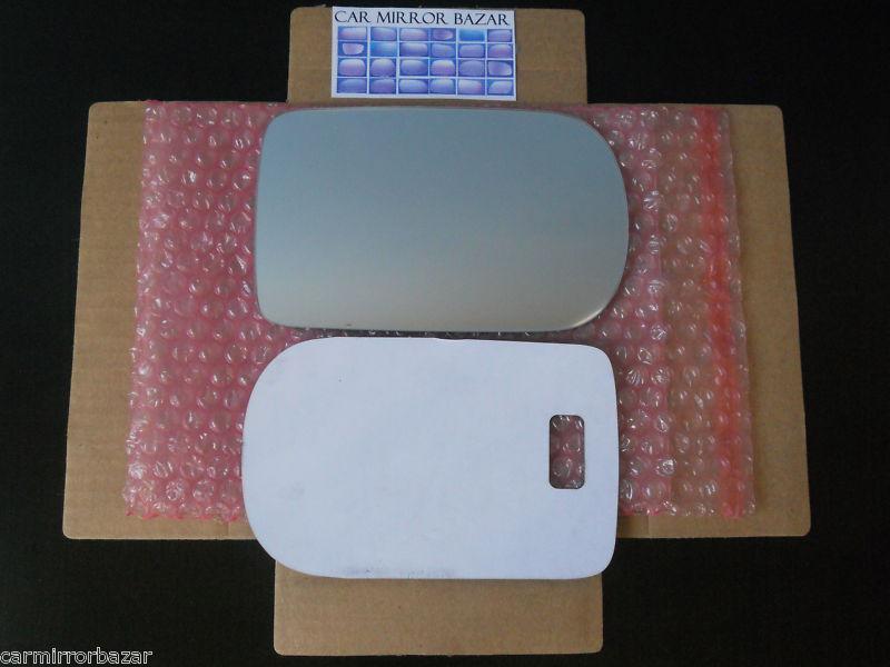 95-01 bmw 5 7 series mirror glass passenger side rh + adhesive pad - 532rc