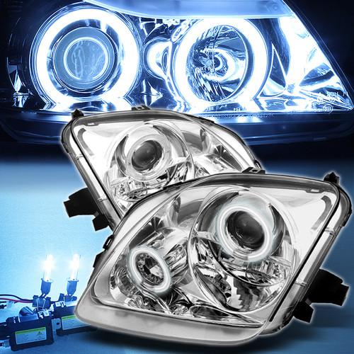 8000k slim xenon hid+ 97-02 honda prelude dual ccfl halo projector headlights