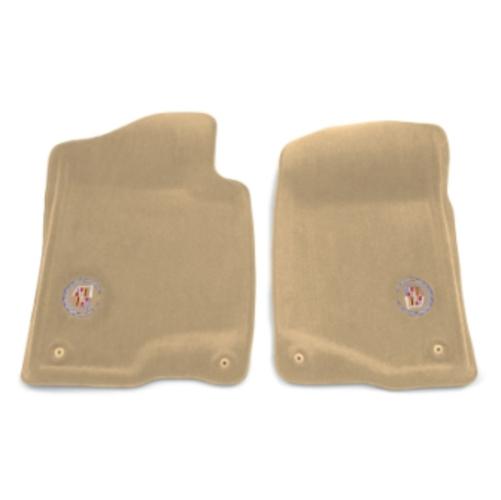 07-12 cadillac escalade front molded carpet floor mats cashmere by gm 17800409