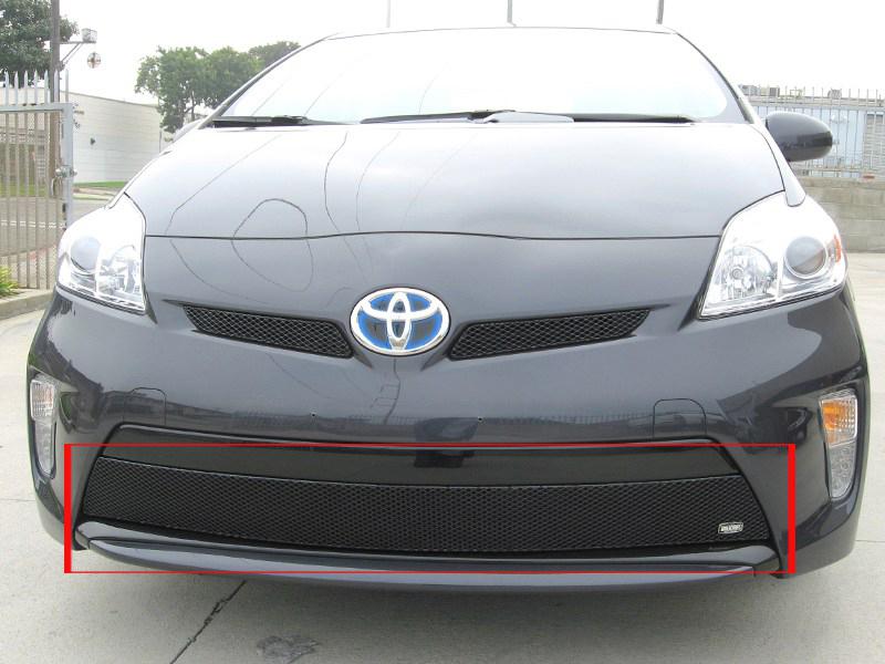 2012-2013 toyota prius grillcraft lower black 1pc grille insert mx-series grill