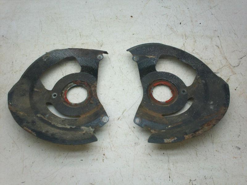 70-81 camaro trans am gm  front brake rotor dust shields brakes