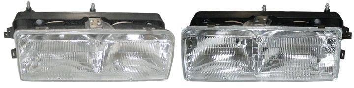 Headlight headlamp assembly pair set both driver passenger side left+right lh+rh