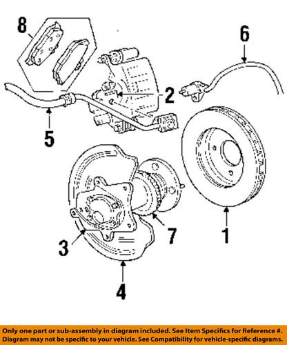 Ford oem 8r3z-2200-a brake pad or shoe, rear/disc brake pad