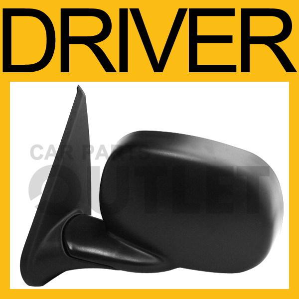 99-02 03 dodge ram b1500 b2500 van power side mirror lh