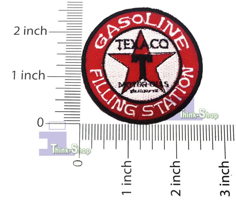 Gasoline texaco filling station - iron on patches with free shipping