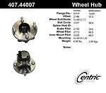 Centric parts 407.44007 front hub assembly