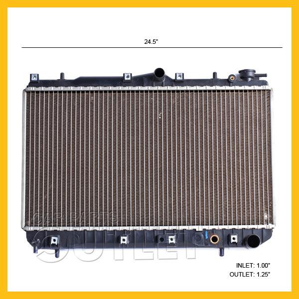 New radiator for 90-94 excel 4cyl 3/4d 91-92 scoupe 2dr 1.5 a/t m/t 1 row w/toc