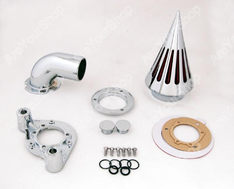 Chrome spike air cleaner intake filter for harley xl models sportstar 1991-2006