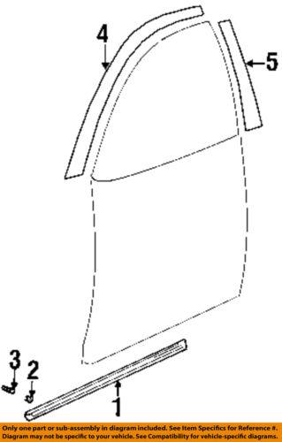 Hyundai oem 863622d001 front door-tape