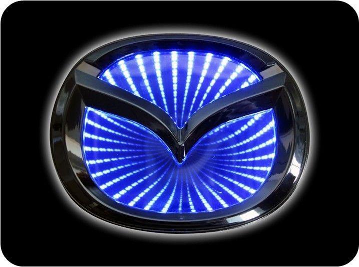 Mazda2/mazda3 2m 3m 3d waterproof dustproof led light badge lamp emblem blue