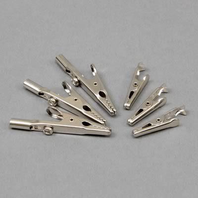 Pico wiring electrical test clips steel nickel plated 5 amp rating set of 6