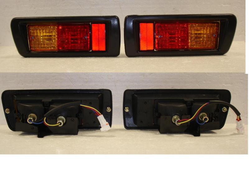 Toyota land cruiser prado fj90 93-02 tail lamp set l+r in bumper  