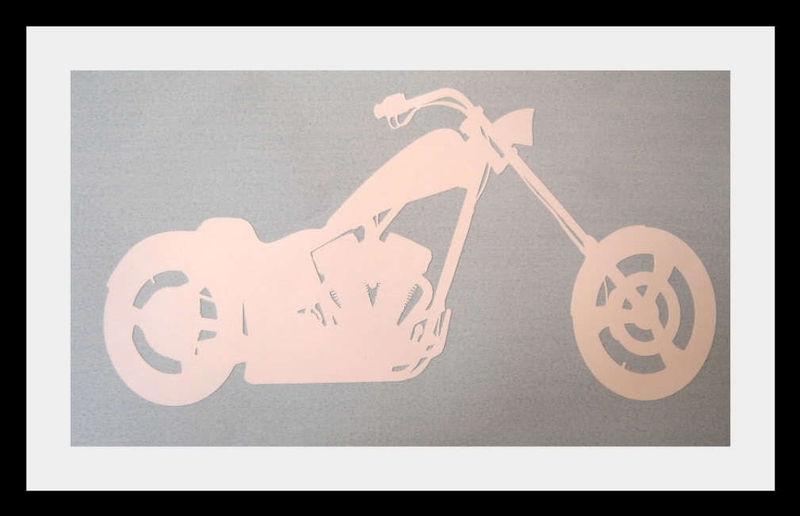 Chopper motorcycle 3m vinyl decal sticker graphic 