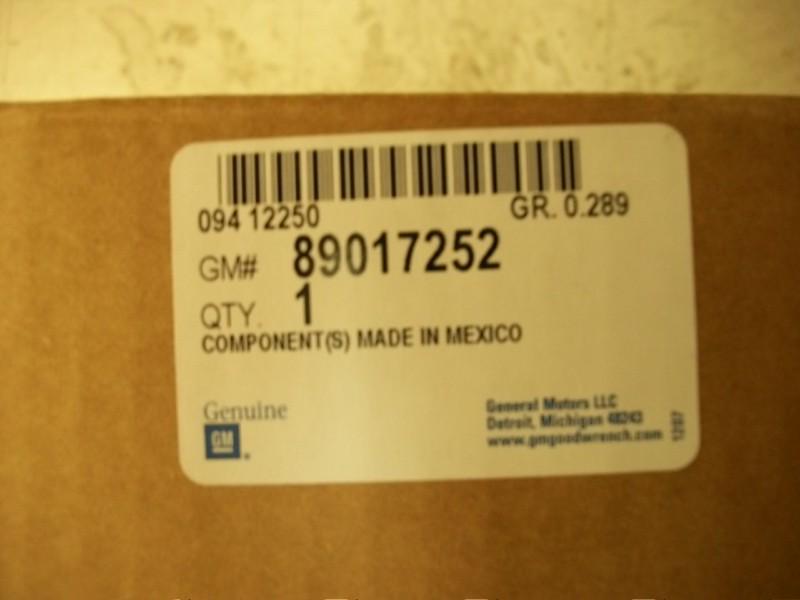 Nos 02 03 04 chevrolet gmc gasket set acdelco 89017252