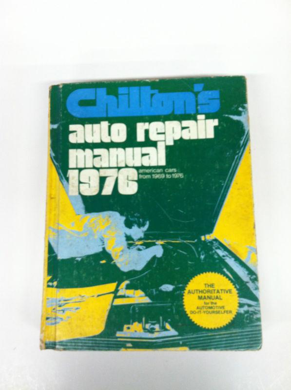 Chilton's auto repair manual 1976, read for more info