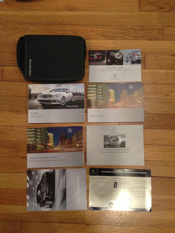 2009 mercedes benz    c - class  owner's manuals &  case 