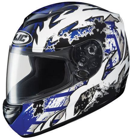 New hjc skarr csr2 helmet, blue/black/white, 2xl/xxl