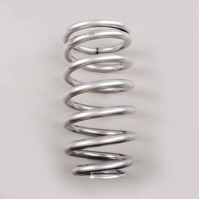 Qa1 coil-over spring 350 lbs./in. rate 10" length 2.5" diameter chrome each