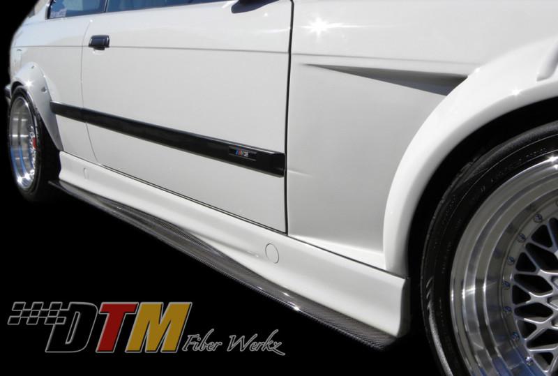 Bmw e36 m3 92-99 gtr-s side skirt diffuser extensions carbon fiber cfrp