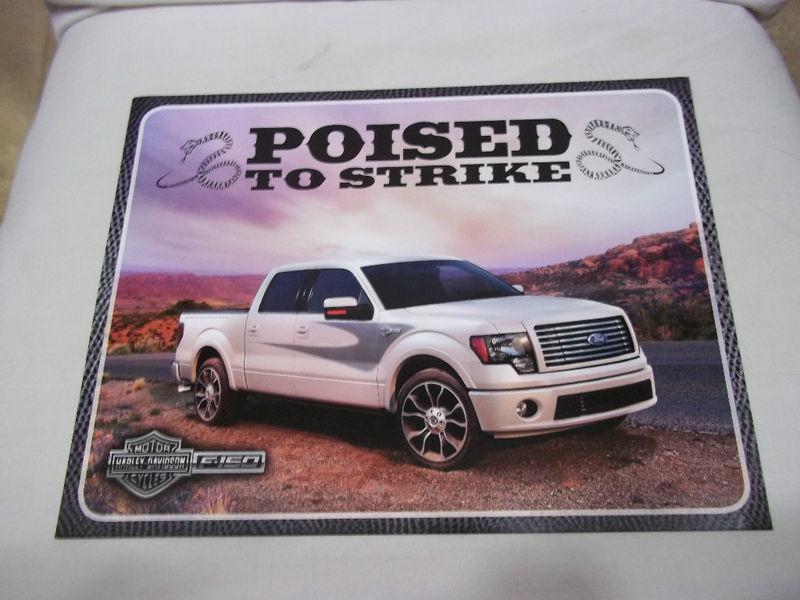 2012 ford f150 harley davidson pick up truck "poised to strike" hero card
