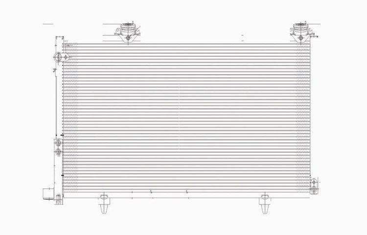 Replacement condenser parallel flow type 05-06 2005-2006 scion xa xb 8845052231