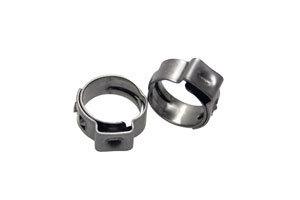 New motion pro stepless clamps for fuel system, silver, 12.0 mm to 14.5 mm range