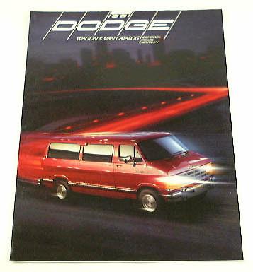 1991 91 dodge van and wagon brochure ram caravan