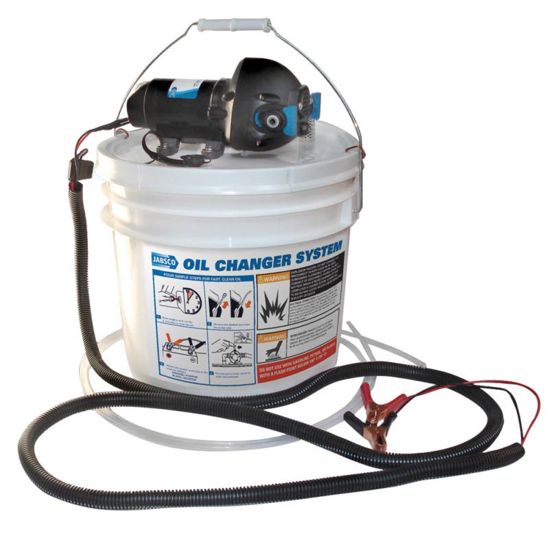 Jabsco diy oil change system w/pump & 3.5 gallon bucket 17850-1012