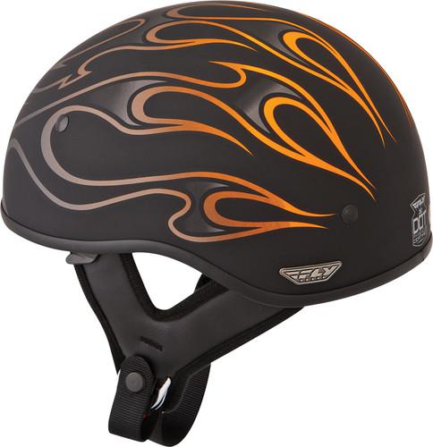 Fly racing .357 graphics motorcycle helmet orange flame large