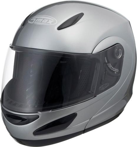 G-max gm44 motorcycle helmet dark silver metallic large