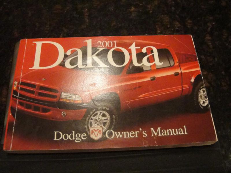 2001 dodge dakota complete  owners manual  set  w/case