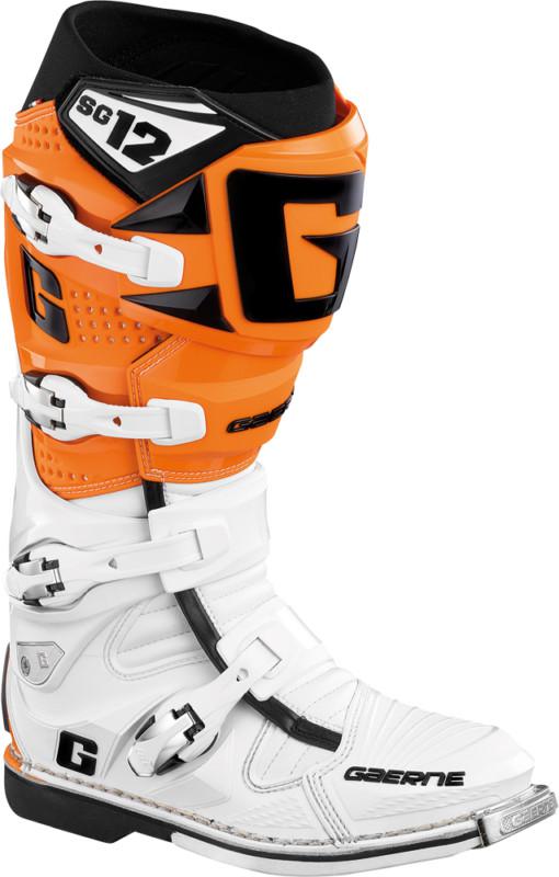 Gaerne sg-12 motocross boots white/orange 11