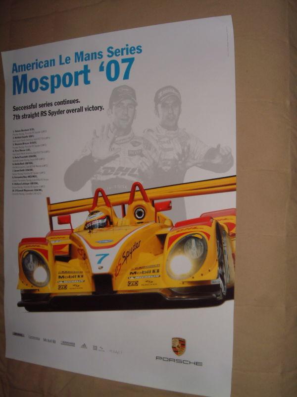 Porsche factory issued showroom poster of the u.s. le mans '07 schedule (n0.18) 