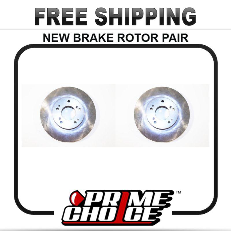 Pair of 2 premium front disc brake rotors new set kit for left and right side