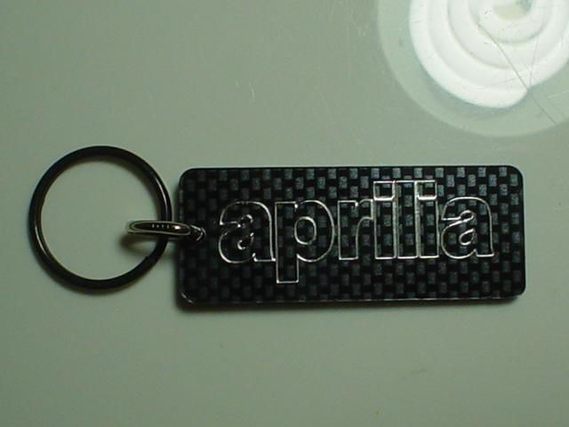 Aprilia motorcycle key chain carbonfiber/chrome mana shiver tuono rsv4 r aprc 