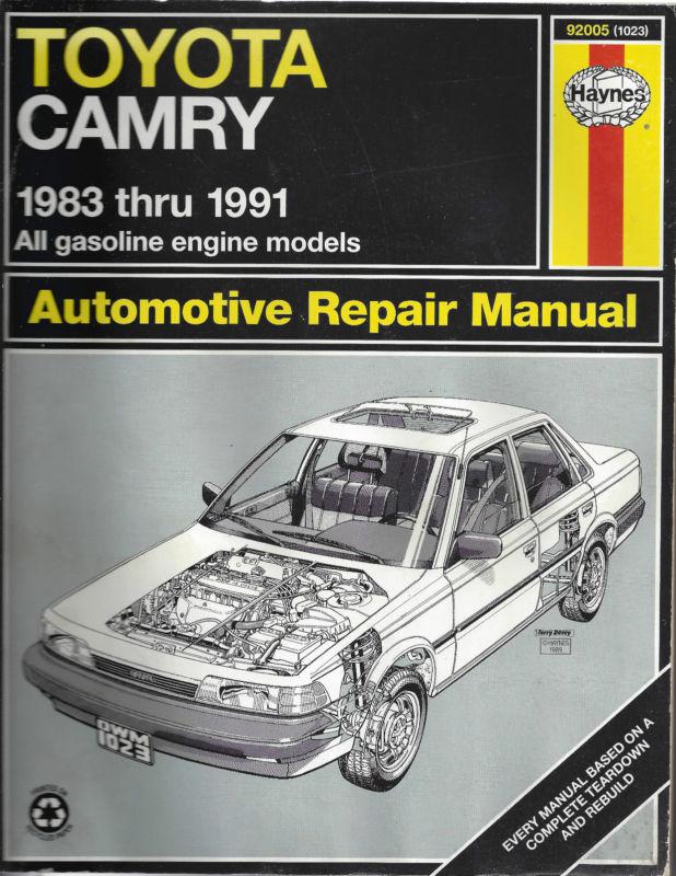 Toyota camry repair manual 1983-1991 haynes 92005 free shipping